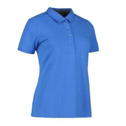 Business Damen Poloshirt | Stretch 535 von ID / Farbe: azur / 95% BAUMWOLLE 5% ELASTANE - | MEIN-KASACK.de | kasack | ka