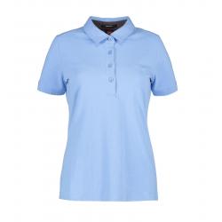 Business Damen Poloshirt | Stretch 535 von ID / Farbe: hellblau / 95% BAUMWOLLE 5% ELASTANE - | MEIN-KASACK.de | kasack 
