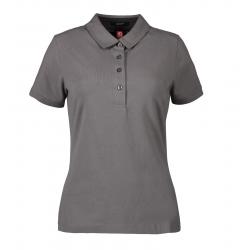 Business Damen Poloshirt | Stretch 535 von ID / Farbe: grau / 95% BAUMWOLLE 5% ELASTANE - | MEIN-KASACK.de | kasack | ka