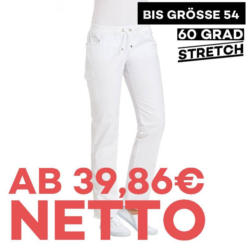 Damenhose - STRETCH - 6980 von LEIBER / Farbe: weiß / 48 % Polyester 48 % Baumwolle 4 % Elastolefin - | MEIN-KASACK.de |