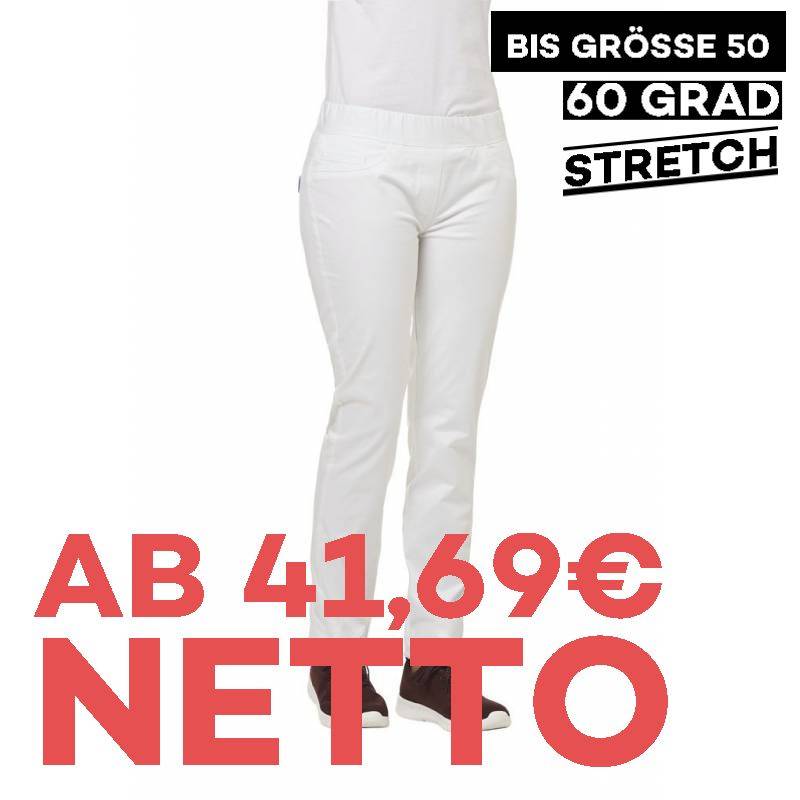 Damenhose - STRETCH - 7810 von LEIBER / Farbe: weiß / 72 % Baumwolle 23 % Polyamid 5 % Elastolefin - | MEIN-KASACK.de | 