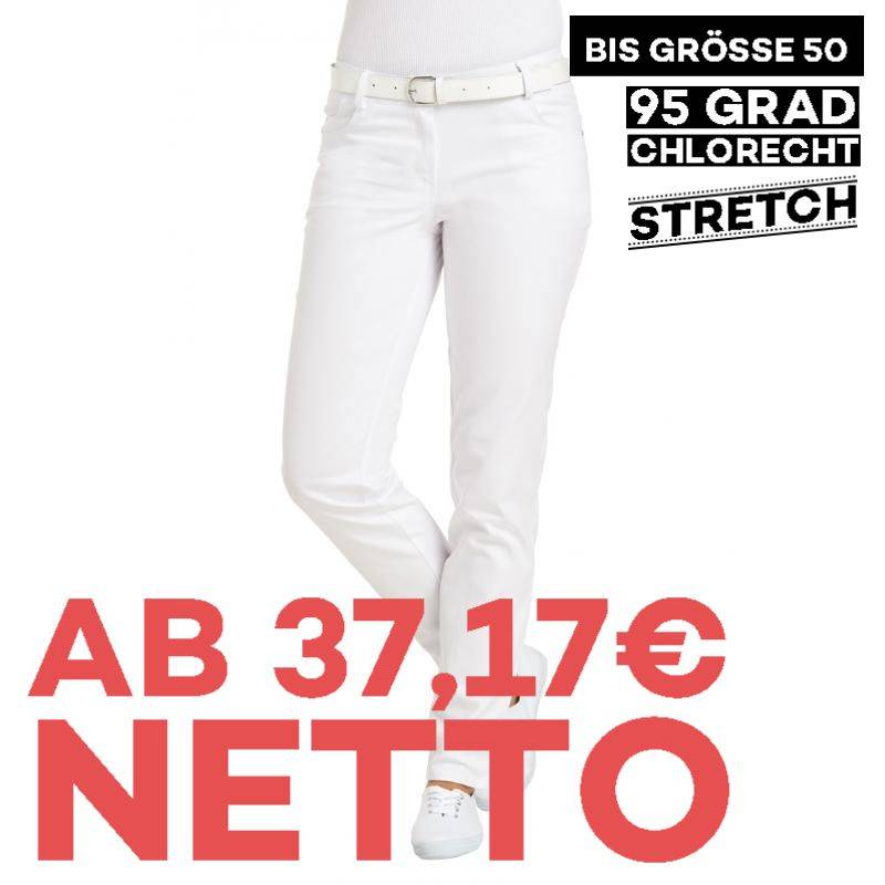 Damenhose - STRETCH - 6700 von LEIBER / Farbe: weiß / 97 % Baumwolle 3 % Elastolefin - | MEIN-KASACK.de | kasack | kasac