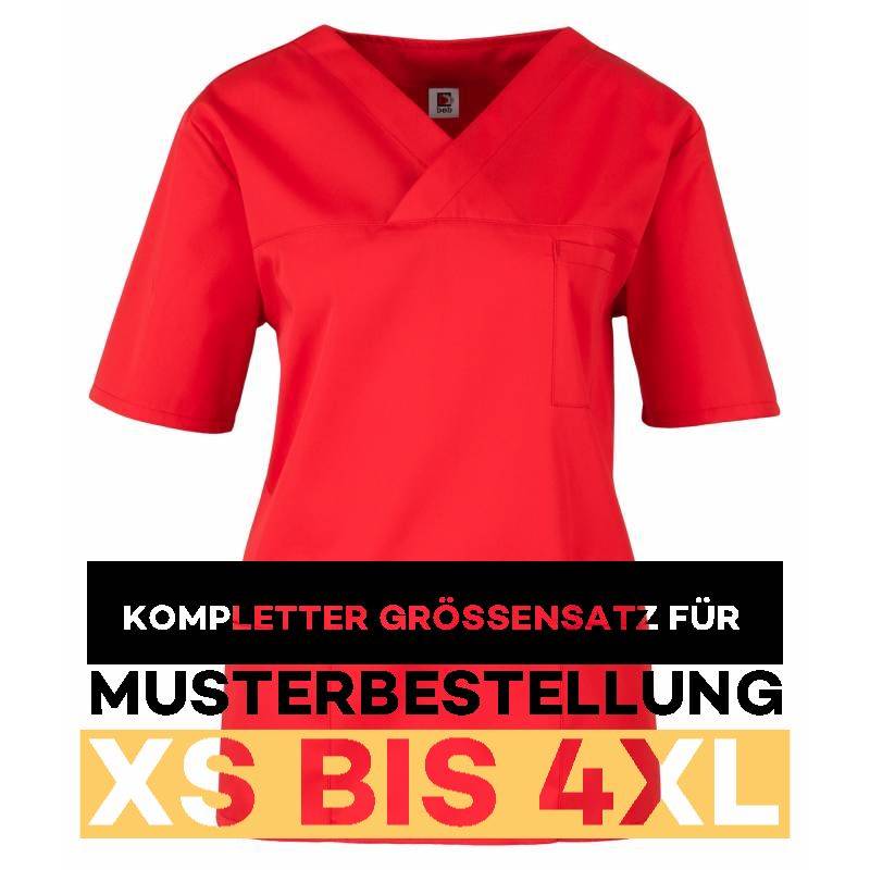 ompletter Größensatz für Musterbestellung: Damen -  Kasack 2651 von MEIN-KASACK.de / Farbe: rot - 1