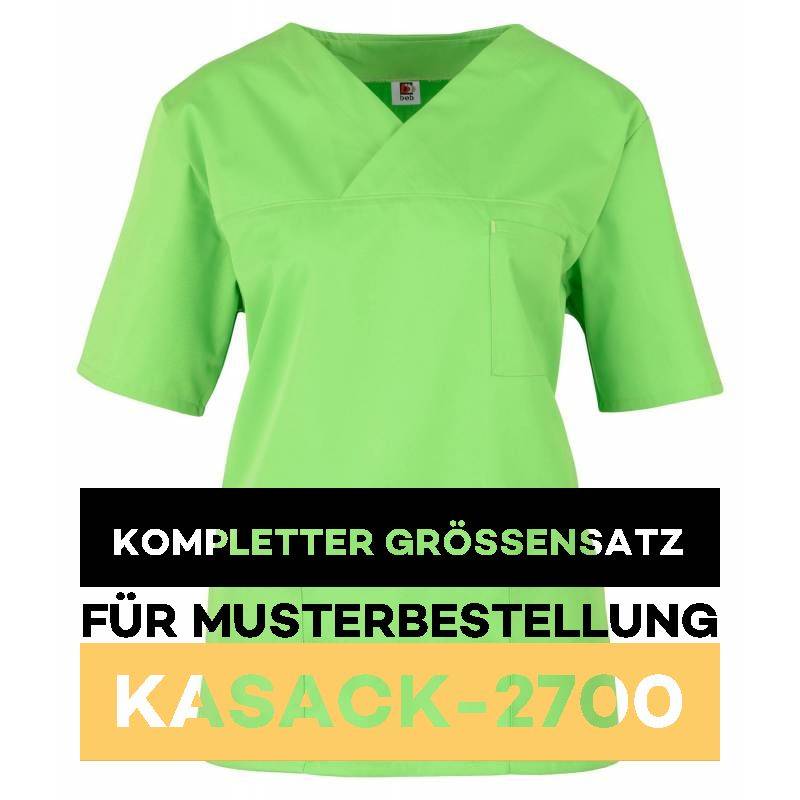 Kompletter Größensatz für Musterbestellung: Damen-Kasack / OP - Kasack - 2700 von MEIN-KASACK.de / Farbe: apple - 1