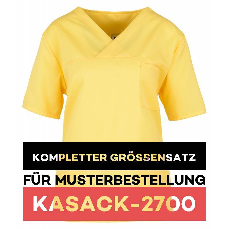 Kompletter Größensatz für Musterbestellung: Damen-Kasack / OP - Kasack - 2700 von MEIN-KASACK.de / Farbe: gelb - 1