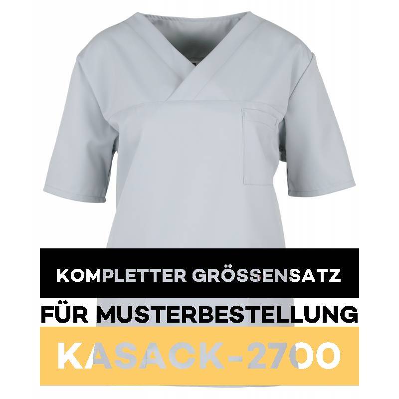 Kompletter Größensatz für Musterbestellung: Damen-Kasack / OP - Kasack - 2700 von MEIN-KASACK.de / Farbe: hellgrau - 1