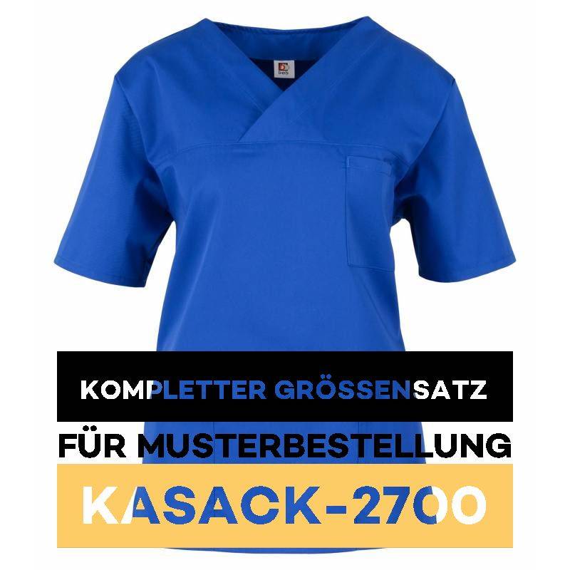 Kompletter Größensatz für Musterbestellung: Damen-Kasack / OP - Kasack - 2700 von MEIN-KASACK.de / Farbe: kornblau - 1