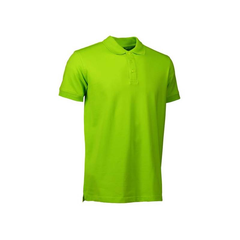 Stretch Herren Poloshirt | 525 von ID / Farbe: lime / 95% BAUMWOLLE 5% ELASTHAN - | MEIN-KASACK.de | kasack | kasacks |