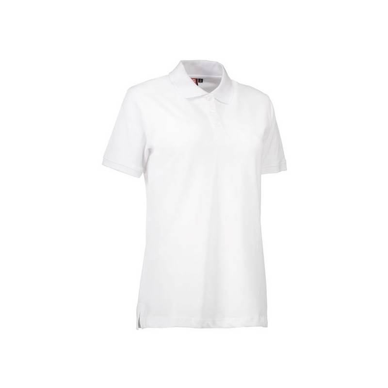 Stretch Damen Poloshirt | 527 von ID / Farbe: weiß / 95% BAUMWOLLE 5% ELASTHAN - | MEIN-KASACK.de | kasack | kasacks | k