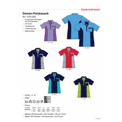 Damen - STRETCH-Kasack 1074 von TEAMDRESS / Farbe: marine-grau / 45% Polyester - 55% Baumwolle - 185g/m2 - | MEIN-KASACK
