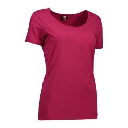 Stretch Damen T-Shirt 590 von ID / Farbe: cerise / 92% BAUMWOLLE 8% ELASTANE - | MEIN-KASACK.de | kasack | kasacks | kas