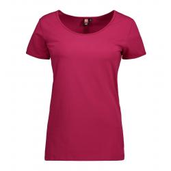 Stretch Damen T-Shirt 590 von ID / Farbe: cerise / 92% BAUMWOLLE 8% ELASTANE - | MEIN-KASACK.de | kasack | kasacks | kas