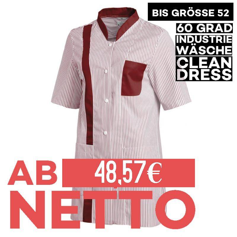 Damen -  Hosenkasack 634 von LEIBER / Farbe: weiß-bordeaux / 65 % Polyester 35 % Baumwolle - | MEIN-KASACK.de | kasack |