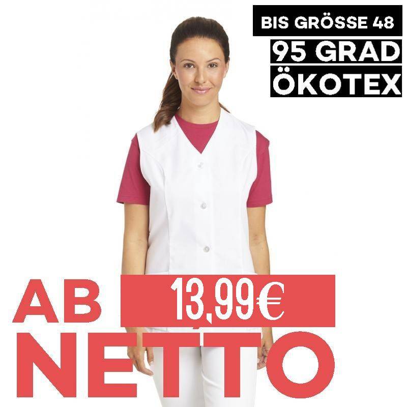 Damen -  Kasack ohne Arm 843 von LEIBER / Farbe: weiß / 65 % Polyester 35 % Baumwolle - | MEIN-KASACK.de | kasack | kasa