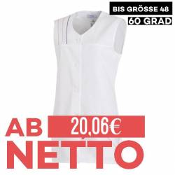 Damen -  Kasack ohne Arm 553 von LEIBER / Farbe: weiß / 65 % Polyester 35 % Baumwolle - | MEIN-KASACK.de | kasack | kasa
