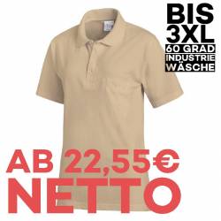 Poloshirt 241 von LEIBER / Farbe: sand / 50% Baumwolle 50% Polyester - | MEIN-KASACK.de | kasack | kasacks | kassak | be