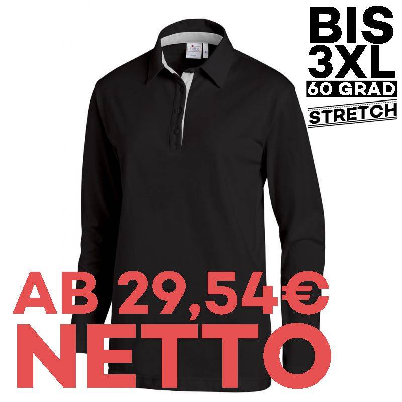 Poloshirt 2638 von LEIBER / Farbe: schwarz-silbergrau / 95 % Baumwolle 5 % Elasthan - | MEIN-KASACK.de | kasack | kasack