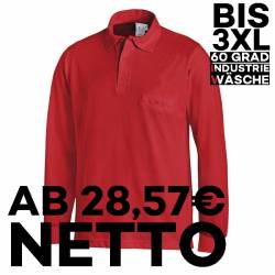 Poloshirt 841 von LEIBER / Farbe: rot / 50 % Baumwolle 50 % Polyester - | MEIN-KASACK.de | kasack | kasacks | kassak | b
