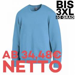 Unisex-Sweatshirt 882 von LEIBER / Farbe: türkis / 50% Baumwolle 50% Polyester - | MEIN-KASACK.de | kasack | kasacks | k