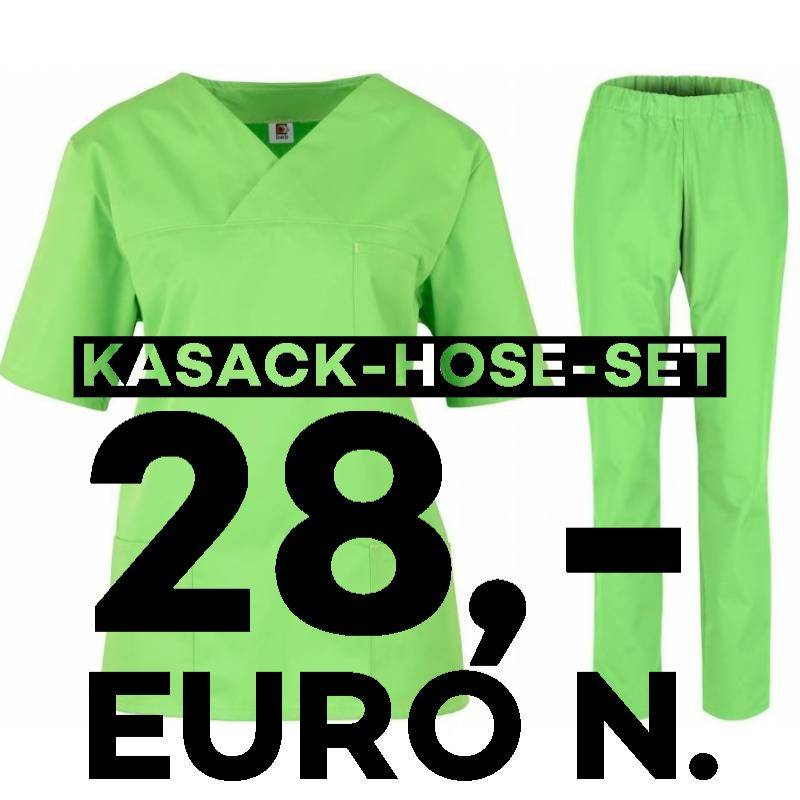 SALE - Kombination aus KASACK 2651 und SCHLUPFHOSE 2648 von MEIN-KASACK.de / Farbe: apple - 1