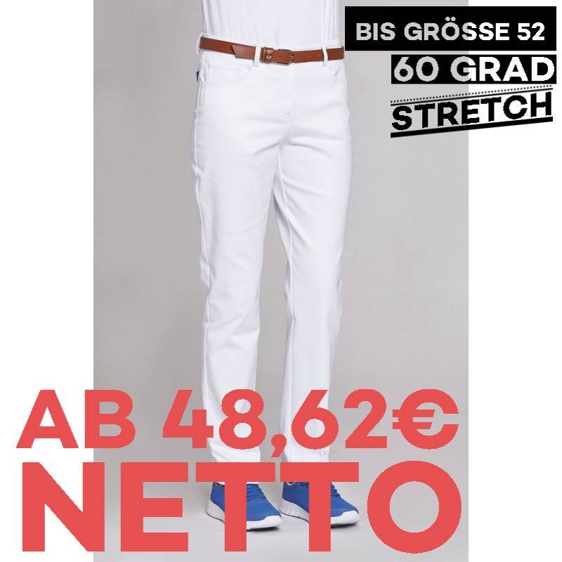 Damenhose - STRETCH - 8430 von LEIBER / Farbe: weiß / 63 % Polyester 34 % Baumwolle 3 % Elastolefin - | MEIN-KASACK.de |