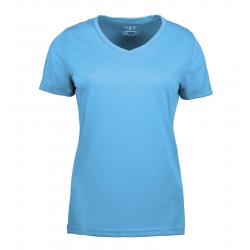 YES Active Damen T-Shirt 2032 von ID / Farbe: cyan / 100% POLYESTER - | MEIN-KASACK.de | kasack | kasacks | kassak | ber