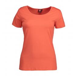 Stretch Damen T-Shirt 590 von ID / Farbe: coral / 92% BAUMWOLLE 8% ELASTANE - | MEIN-KASACK.de | kasack | kasacks | kass