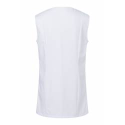 Damen-Kasack - ohne Arm - KS 40 von KARLOWSKY / Farbe: weiß / 65% Polyester-35% Baumwolle-215 g - 3
