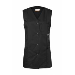 Damen-Kasack - ohne Arm - KS 40 von KARLOWSKY / Farbe: schwarz / 65% Polyester-35% Baumwolle-215 g - 1