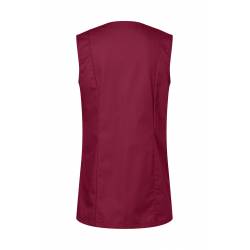 Damen-Kasack - ohne Arm - KS 40 von KARLOWSKY / Farbe: bordeaux / 65% Polyester-35% Baumwolle-215 g - 2