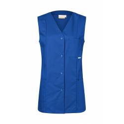 Damen-Kasack - ohne Arm - KS 40 von KARLOWSKY / Farbe: blau / 65% Polyester-35% Baumwolle-215 g - 1