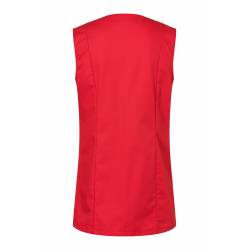 Damen-Kasack - ohne Arm - KS 40 von KARLOWSKY / Farbe: rot / 65% Polyester-35% Baumwolle-215 g - 2