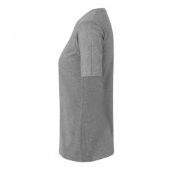 Stretch Damen T-Shirt 595 Komfort von ID / Farbe: Grau meliert / 75% Baumwolle 20% Viskose 5% Elasthan - 3