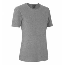 Stretch Damen T-Shirt 595 Komfort von ID / Farbe: Grau meliert / 75% Baumwolle 20% Viskose 5% Elasthan - 1