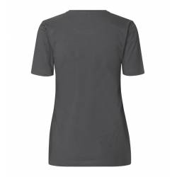 Stretch Damen T-Shirt 595 Komfort von ID / Farbe: Silber grau / 75% Baumwolle 20% Viskose 5% Elasthan - 4