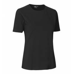 Stretch Damen T-Shirt 595 Komfort von ID / Farbe: Schwarz / 75% Baumwolle 20% Viskose 5% Elasthan - 1