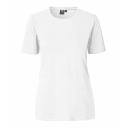 Stretch Damen T-Shirt 595 Komfort von ID / Farbe: Weiss / 75% Baumwolle 20% Viskose 5% Elasthan - 2
