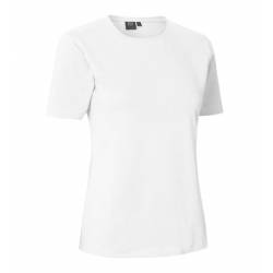 Stretch Damen T-Shirt 595 Komfort von ID / Farbe: Weiss / 75% Baumwolle 20% Viskose 5% Elasthan - 1