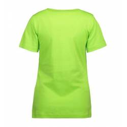 RESTPOSTEN: Interlock Damen T-Shirt | V-Ausschnitt | 506 von ID / Farbe: lime / 100% BAUMWOLLE - 4