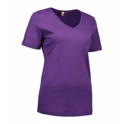 RESTPOSTEN: Interlock Damen T-Shirt | V-Ausschnitt | 506 von ID / Farbe: lila / 100% BAUMWOLLE - 3