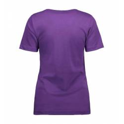RESTPOSTEN: Interlock Damen T-Shirt | V-Ausschnitt | 506 von ID / Farbe: lila / 100% BAUMWOLLE - 4