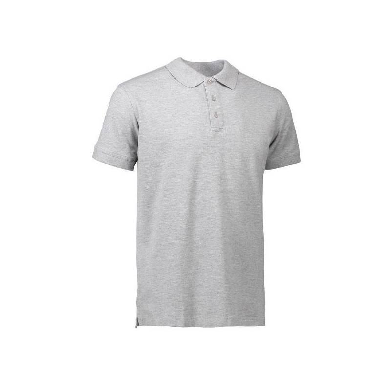 RESTPOSTEN: Stretch Herren Poloshirt | 525 von ID / Farbe: grau / 95% BAUMWOLLE 5% ELASTHAN - 1