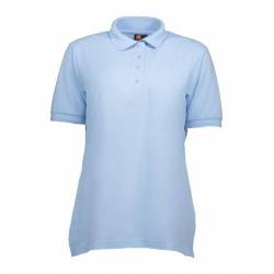 RESTPOSTEN: Klassisches Damen Poloshirt | 521 von ID / Farbe: hellblau / 50% BAUMWOLLE 50% POLYESTER - 3