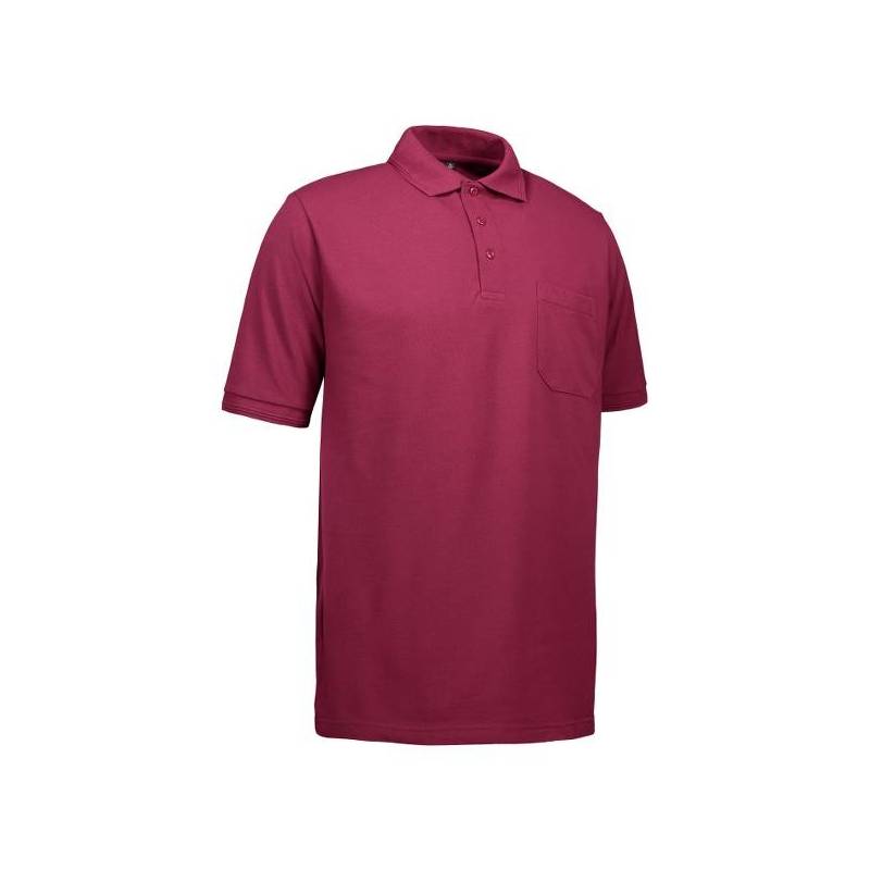 RESTPOSTEN: PRO Wear Herren Poloshirt 320 von ID / Farbe: brodeaux / 50% BAUMWOLLE 50% POLYESTER - 1