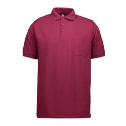 RESTPOSTEN: PRO Wear Herren Poloshirt 320 von ID / Farbe: brodeaux / 50% BAUMWOLLE 50% POLYESTER - 4