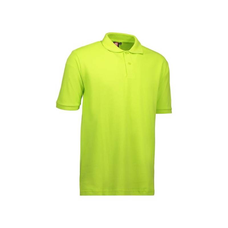 RESTPOSTEN: YES Herren Poloshirt 2020 von ID / Farbe: lime / 100% BAUMWOLLE - 1