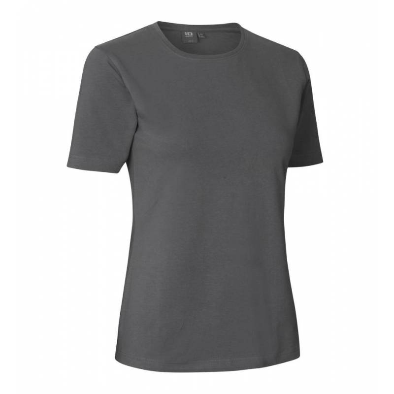 RESTPOSTEN: Stretch Damen T-Shirt 595 Komfort von ID / Farbe: Silber grau - 1
