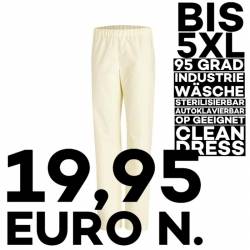 Damen - Schlupfhose  / OP-Hose 780 von LEIBER / Farbe: gelb / 50 % Baumwolle 50 % Polyester - 1