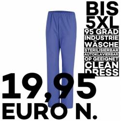 Damen - Schlupfhose  / OP-Hose 780 von LEIBER / Farbe: königsblau / 50 % Baumwolle 50 % Polyester - 1