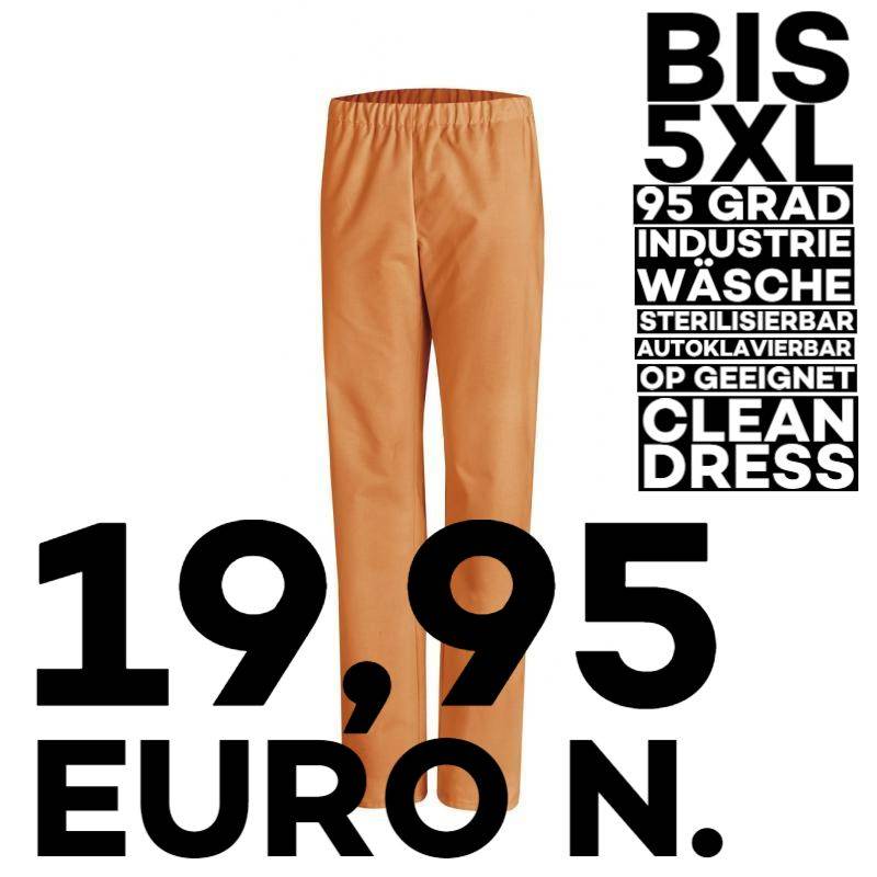 Damen - Schlupfhose  / OP-Hose 780 von LEIBER / Farbe: orange / 50 % Baumwolle 50 % Polyester - 1